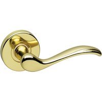 Urfic Geneva Lever On Rose Door Handle Polished Brass