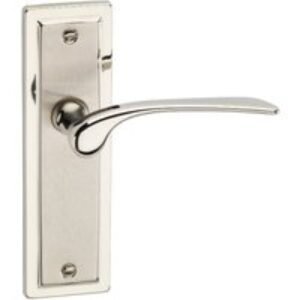 Urfic Como Lever Latch Door Handle Satin/Polished Nickel