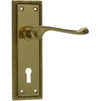 4Trade Georgian Lever Lock Brass