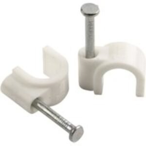 Smj Uk Ltd Cable Clip 7mm Round White PK100