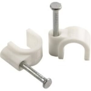 Smj Uk Ltd Cable Clip 5mm Round White PK100
