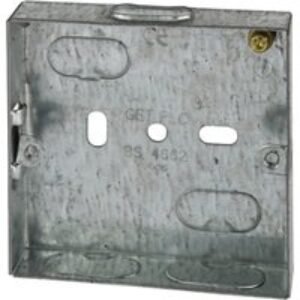 4TRADE 1 gang Metal Back Box 16mm