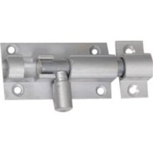 4Trade Barrel Bolt Straight Satin Anodised Aluminium 75mm