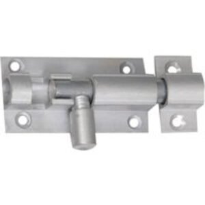 4Trade Barrel Bolt Straight Satin Anodised Aluminium 100mm