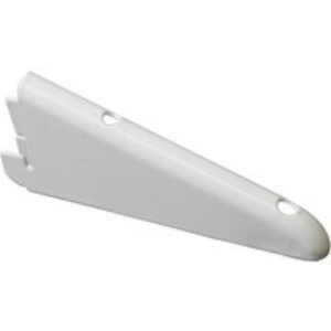 Twinslot Bracket 220mm White Antibacterial Coated