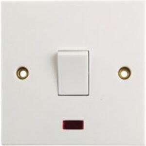 4TRADE 1gANG 20A Double Pole Switch with Neon