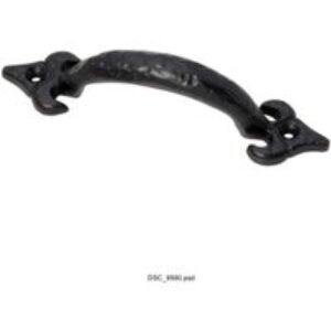 4TRADE Iron Fleur Pull Handle Black Antique