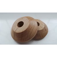 Unika Solid Wood Oak Lacquered Pipe Rose Pack of 2