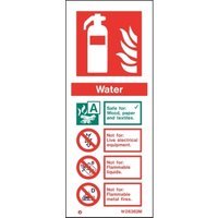 Sentura Fire Safety Water Extinguisher Sign
