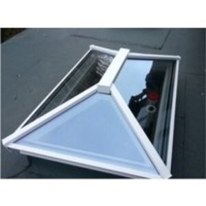 Vista Glaze Contemporary Lantern ROOFLIGHT1000 x 2000 White INT/GREY Ext