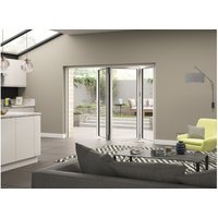 External Aluminium Bifold White Left Opening 2990x2090mm High