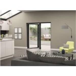 External Aluminium Bifold Grey Right Opening 1790 x 2090mm High