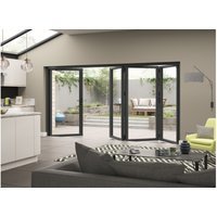 External Aluminium Bifold Grey 3 Right 1 Left 3590 x 2090mm High