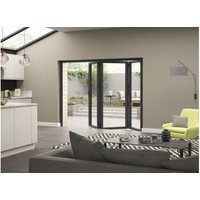 External Aluminium Bifold Grey Right Opening 2990x2090mm High