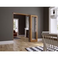 Jci Door Unfinished Oak Fold Flat Set 1200mm