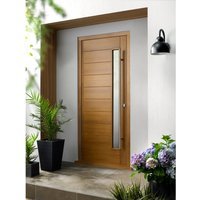 Stockholm External Oak Veneer Door 1981 x 838 x 44mm and Frame