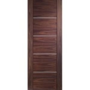 XL PORTICI WALNUT PREFINISHED DOOR 1981 X 762 X 35 MM