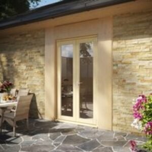 Travis Perkins 54mm Unfinished External French 1200mm Door Set