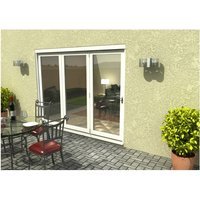 Travis Perkins 54mm White External Sliding Folding 2700mm Door Set