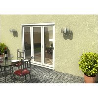 Travis Perkins 54mm White External Sliding Folding 2100mm Door Set