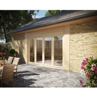 Travis Perkins 54mm Unfinished External Sliding Folding 3000mm Door Set