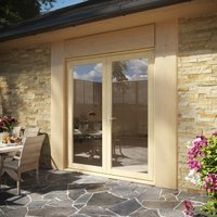 Travis Perkins 54mm Unfinished External French 1800mm Door Set