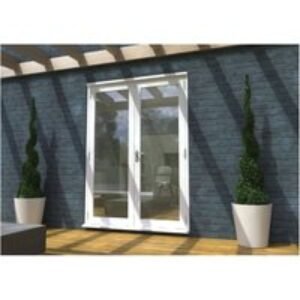 Travis Perkins 54mm White External French 1500mm Door Set