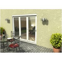 Travis Perkins 54mm White External Sliding Folding 2400mm Door Set
