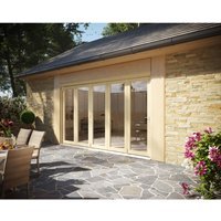 Travis Perkins 54mm Unfinished External Sliding Folding 3600mm Door Set