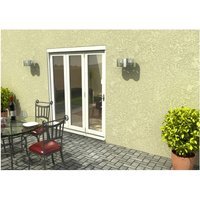 Travis Perkins 54mm White External Sliding Folding 1800mm Door Set