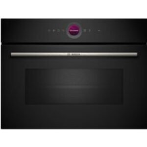 Bosch Series 8 Compact Microwave with Grill Black 45cm - CEG732XB1B