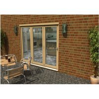 Travis Perkins 54mm Unfinished External Sliding Folding 2400mm Door Set