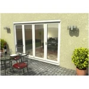 Travis Perkins 54mm White External Sliding Folding 3000mm Door Set