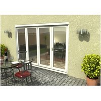 Travis Perkins 54mm White External Sliding Folding 3000mm Door Set