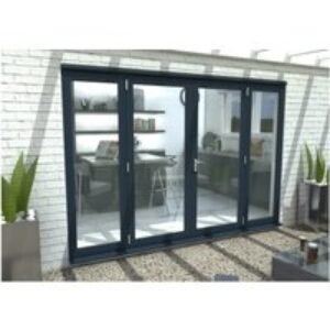 Travis Perkins 54mm Grey External Door Sidelight 450mm