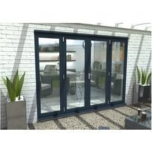 Travis Perkins 54mm Grey External French Vestibule Door Set 1500mm