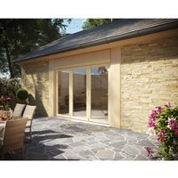 Travis Perkins 54mm Unfinished External Sliding Folding 2700mm Door Set