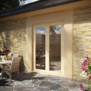 Travis Perkins 54mm Unfinished External French 1500mm Door Set