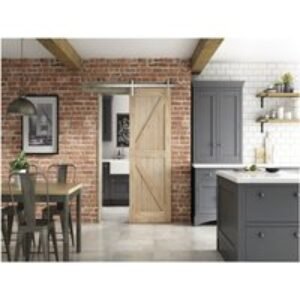Framed Ledged & Braced Provincial Contemporary Sliding Barn Door 862mm