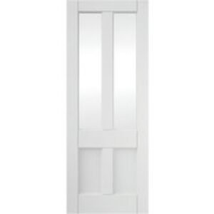 Jeld Wen 2 Light 2 Panel Clear Glazed White Primed Door 1981 x 610 x 35mm