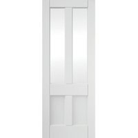 Jeld Wen 2 Light 2 Panel Clear Glazed White Primed Door 1981 x 686 x 35mm