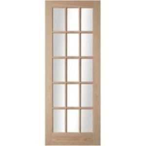 JELD-WEN Oregon 15 Light Clear Glazed American White Oak Interior Door 1981x686mm