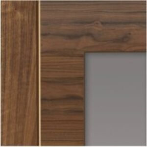 JB Kind Walnut Mistral Prefinished Glazed Internal Door 2040 x 726 x 40mm