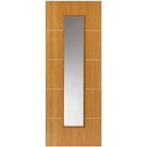 JB Kind Oak Painted Louvre Glazed Internal Door 1981 x 686 x 35mm