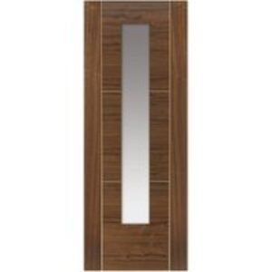 JB Kind Walnut Mistral Prefinished Glazed Internal Door 2040 x 826 x 40mm