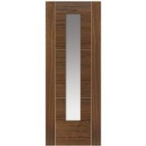JB Kind Walnut Mistral Prefinished Glazed Internal Door 1981 x 838 x 35mm