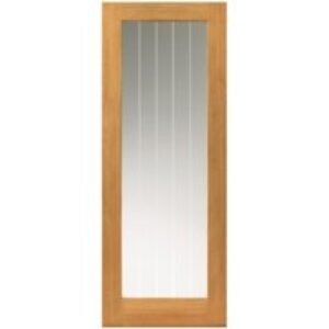 JB Kind Oak Internal Prefinished Suffolk 1 Light Glazed Door 2040 x 626 x 40mm