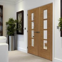 JB Kind Oak Bela Prefinished Glazed Door 1981 x 762 x 35mm