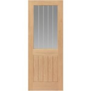 JB Kind Oak Internal Suffolk Glazed Half Light Door 1981 x 686 x 35mm