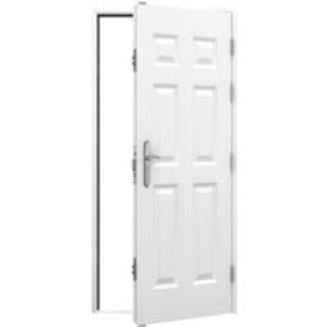 Lathams 6 Panel Steel Door 895 x 2020mm Rh Outward